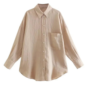 Camisa de Linho Oversized Marilia